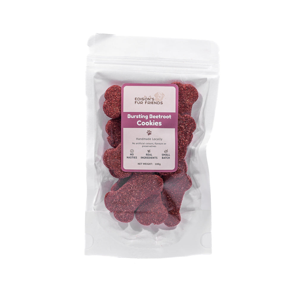 Bursting Beetroot Dog Treat Cookies