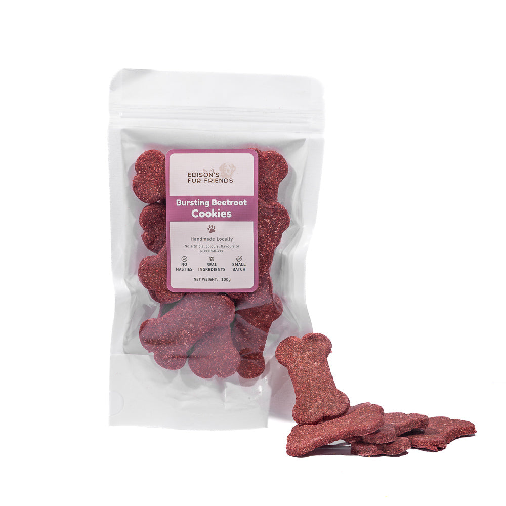 Bursting Beetroot Dog Treat Cookies
