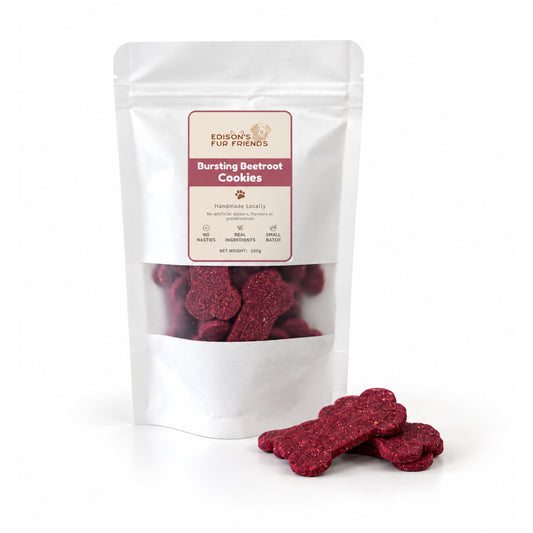 Bursting Beetroot Dog Treat Cookies